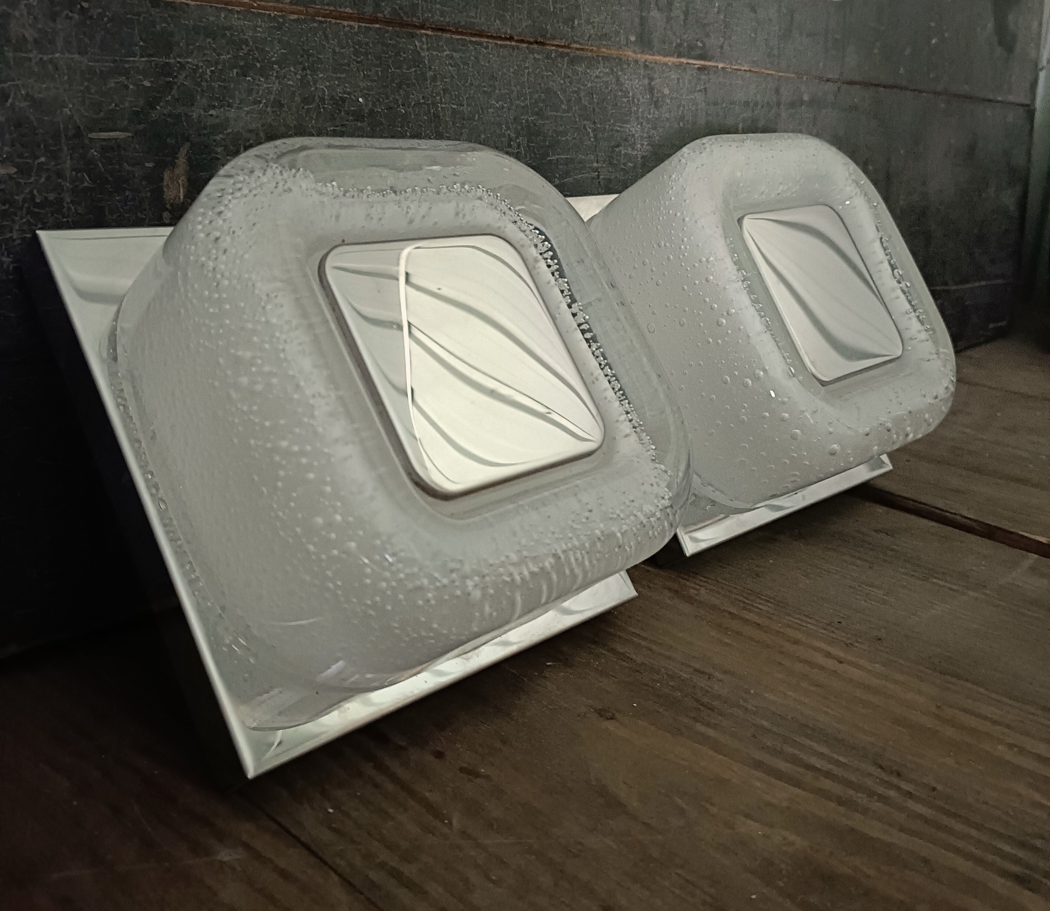 Limburg pair of wall lamp space age glass bubbles wall sconce design 60 70