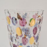 Vintage glass vase by Glasswork Novy Bor 1950's