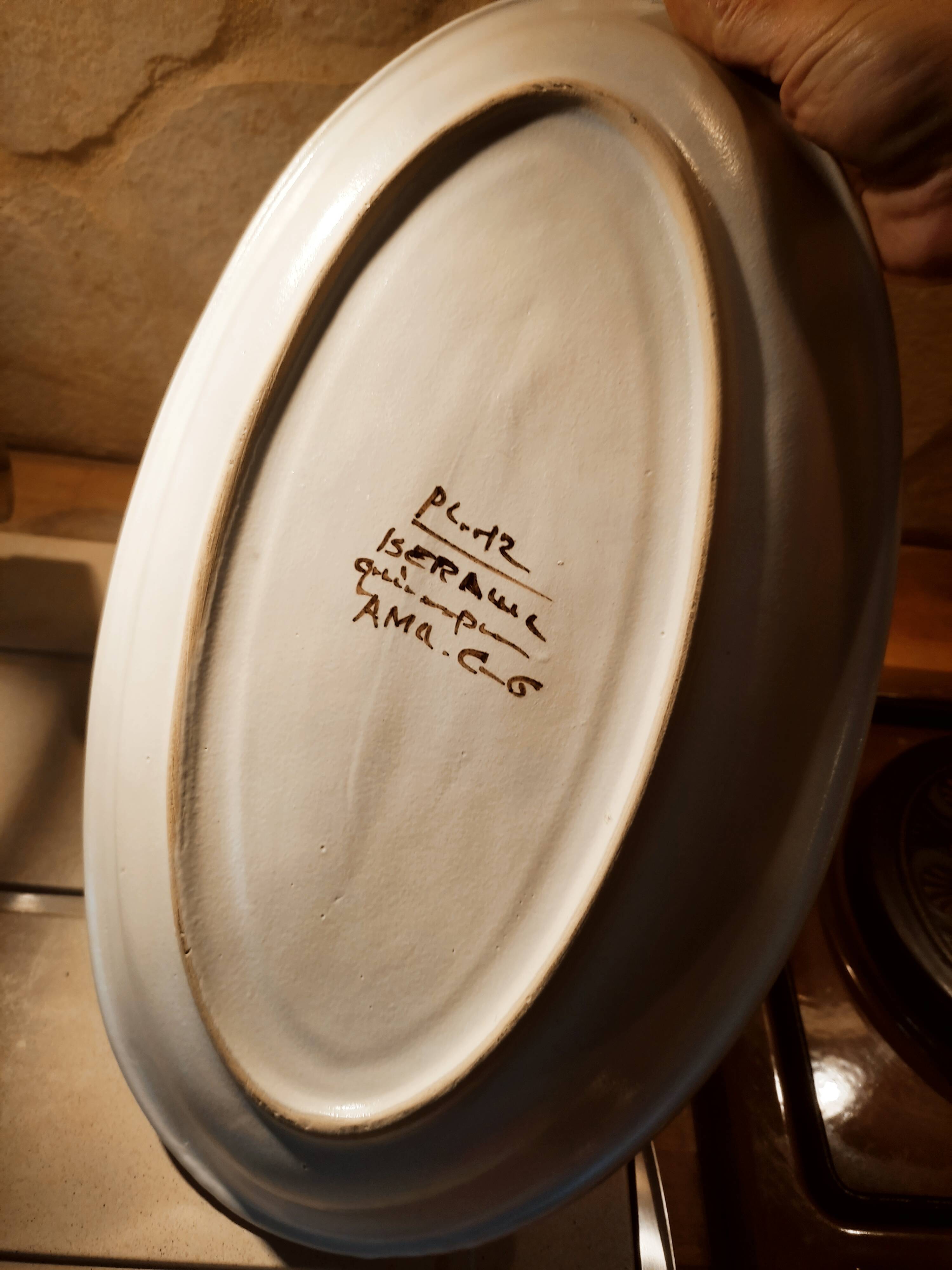 Oval flat sandstone Keraluc Quimper