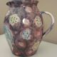 Rooster pitcher vase, glazed ceramic signed Jeanne Azambourg, Le Clos De Joye, 1960s