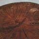 Tree Stump Stool or Solid Wood and Wrought Iron Side Table, Mid-Century
