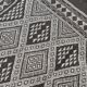 Handmade grey and white margoum carpet in natural wool