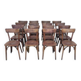 Lot de 16 chaises de bistrot Luterma, années 1960