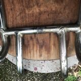 Red formica chairs