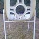 Set of 4 identical Space Age White Garden Chairs from the 70s