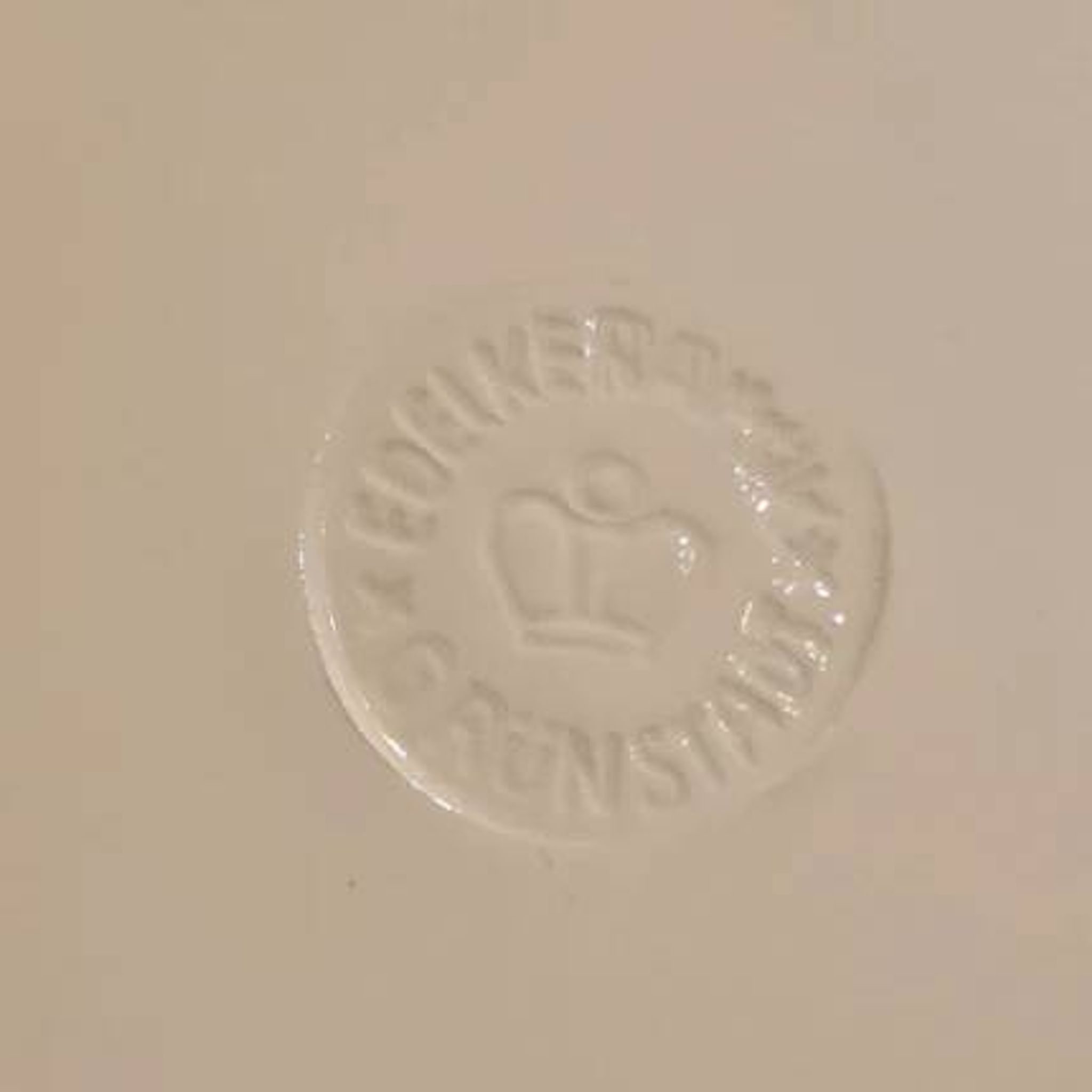 Vintage pie/dessert dish with fruit pattern from Grünstadt - 1960s