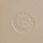 Vintage pie/dessert dish with fruit pattern from Grünstadt - 1960s