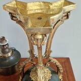 19th century Empire style gilded bronze cassolette lamp