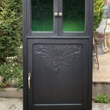 Buffet parisien vitré noir art déco 1930