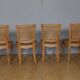 4 Louis XV style canne chairs