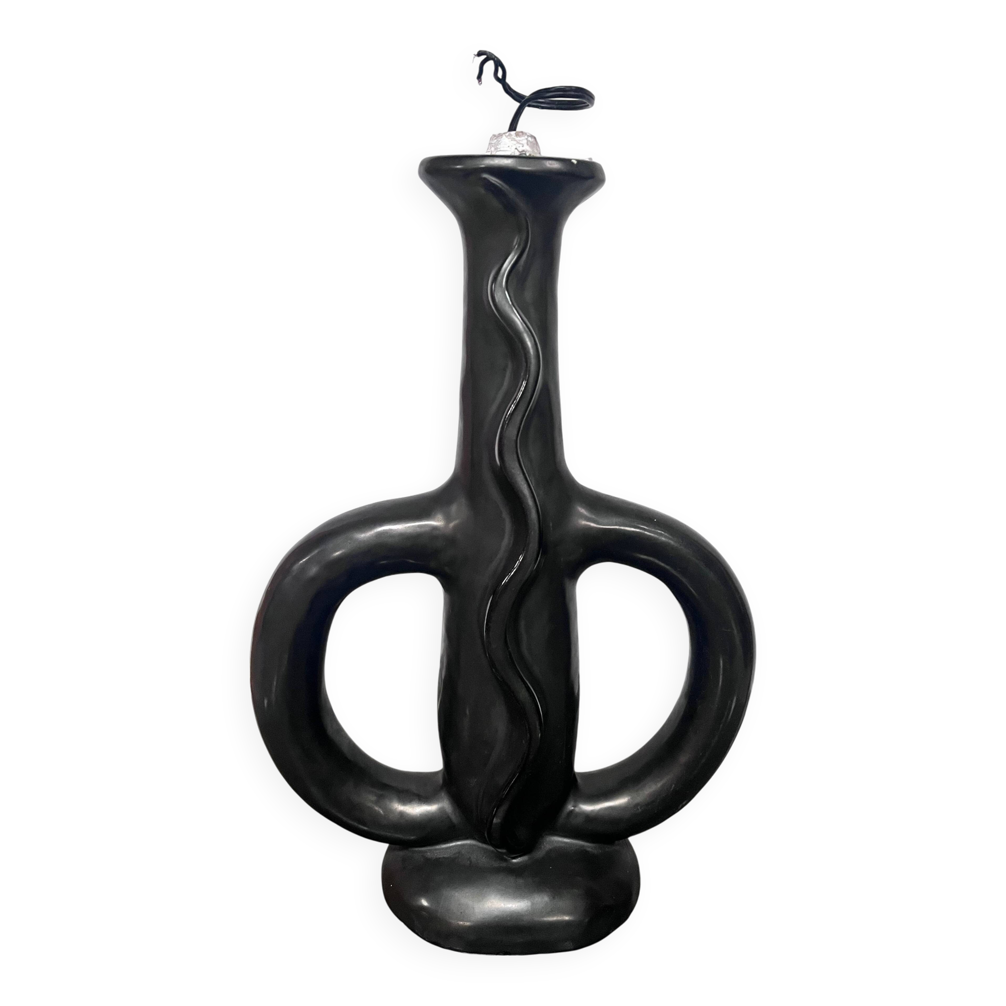 Ceramic lamp base by Gil Agnoloni, 1960