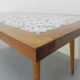 Vintage coffee table with mini tiles, tile table