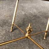 Brass and marble coffee table