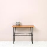 Scandinavian coffee table in teak and metal