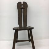 Set of 4 Belgian Brutalist Dining Chairs from De Puydt, 1970’s