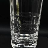 4 verres à eau en cristal de Sèvres 14,5 cm modèle taillé à facettes et pastilles