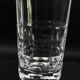 4 Sèvres crystal water glasses, 14.5 cm, faceted cut model with pastilles