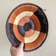 Vintage woven raffia basket