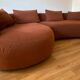 Cagliari rust sofa