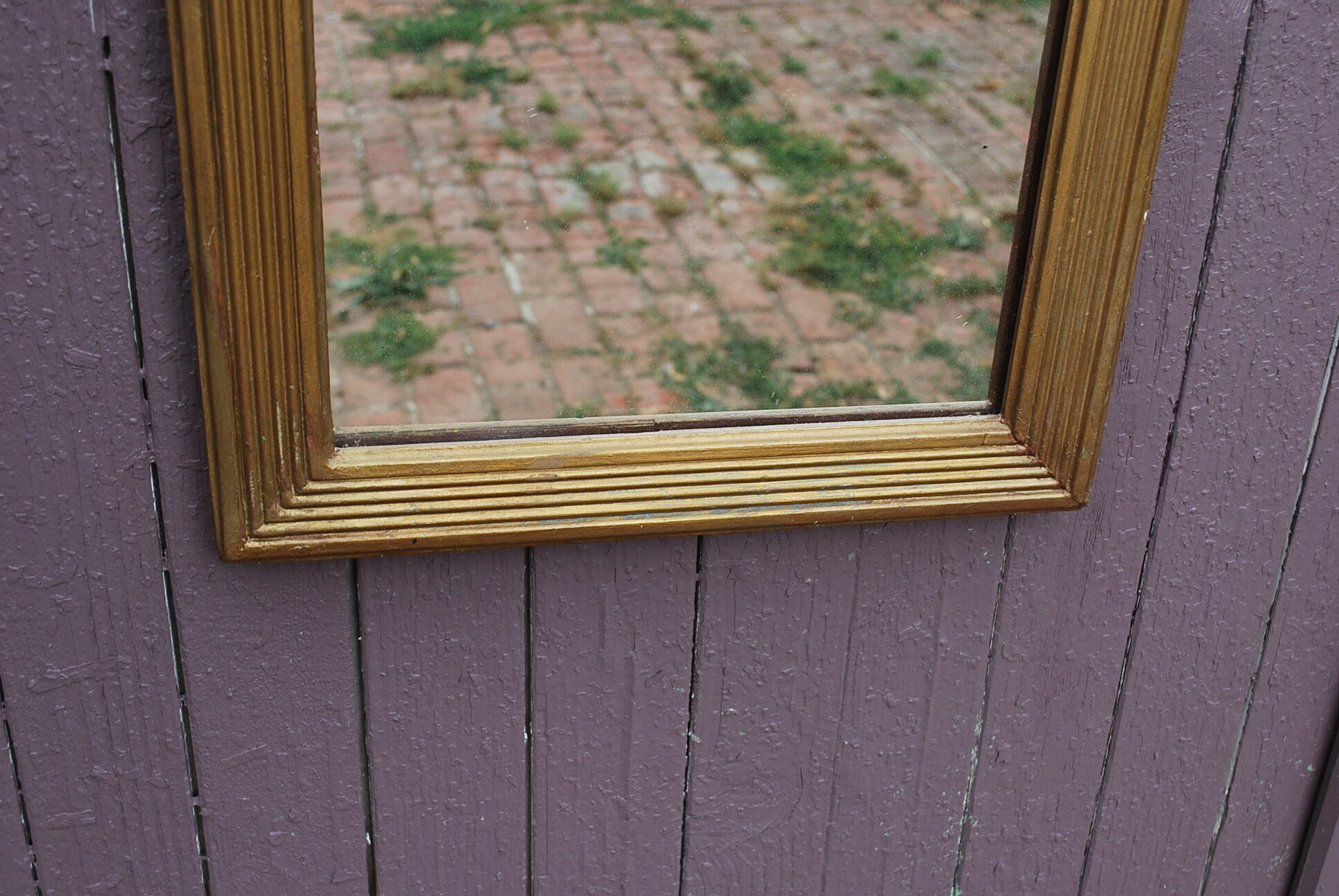 Skated trumeau mirror  - 91x36cm