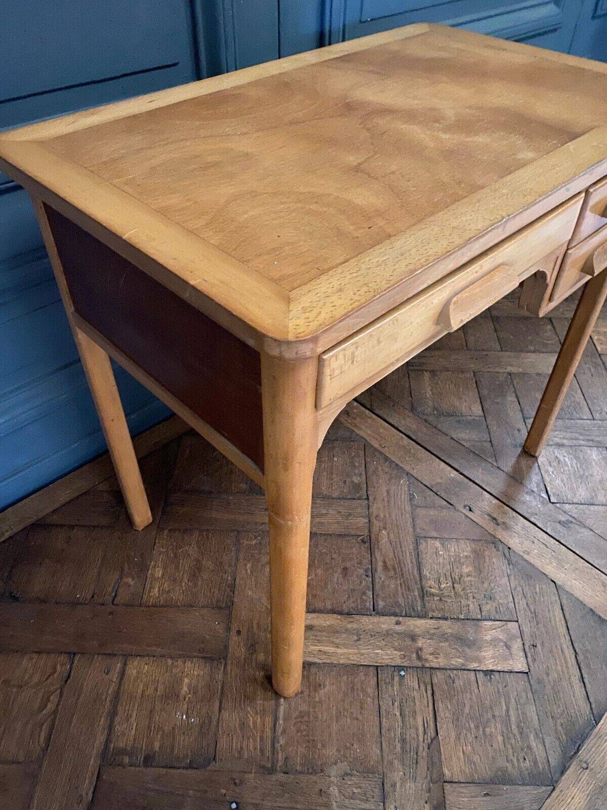 Small children's desk Forbo French design three drawers 1960