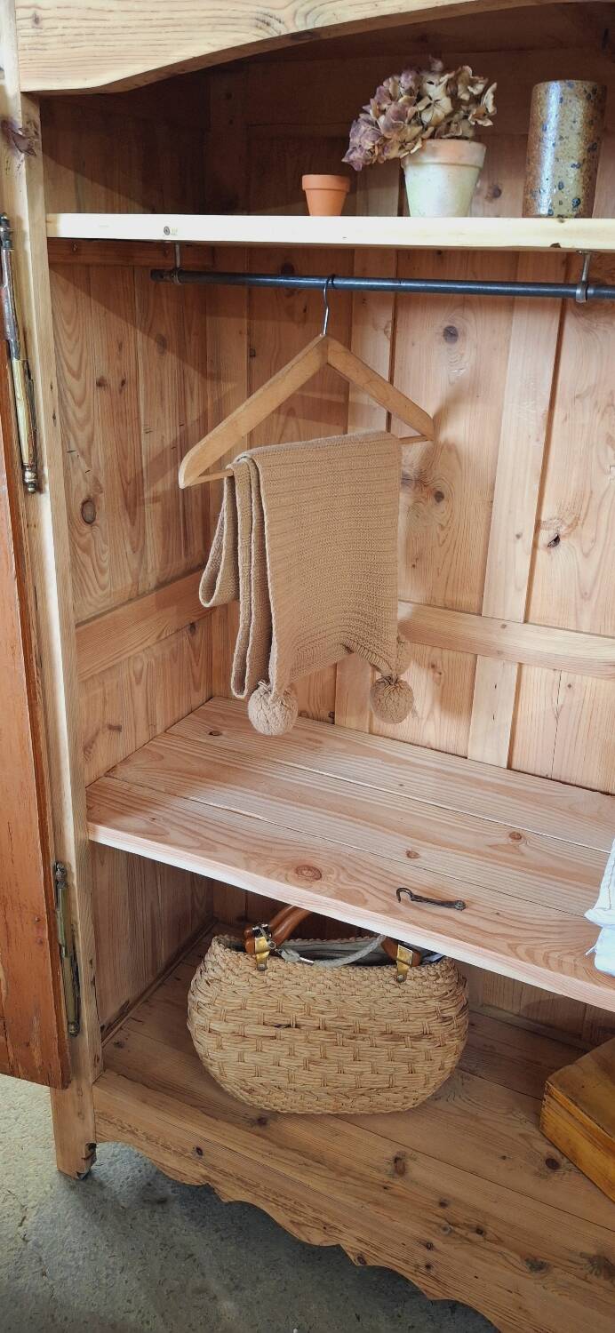Antique fir wardrobe