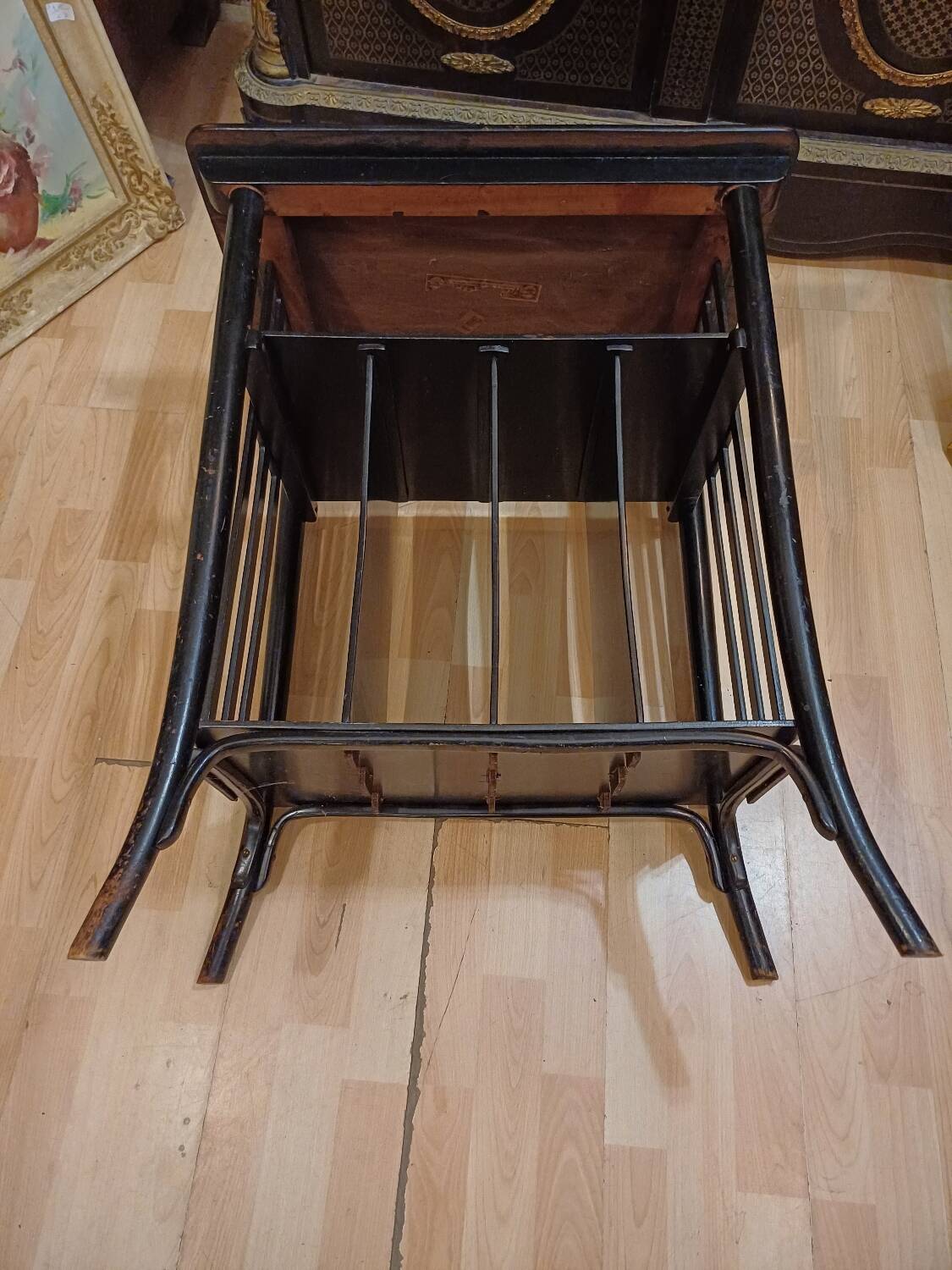 J.&J. Kohn - Koloman Moser - Table - No. 1074 - Beech - Matte Black. 1905