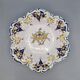 Assiette unique en faïence française vintage de Le Renoleau peinte à la main, 30 cm