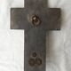 Cloisonné enamel cross holy water font