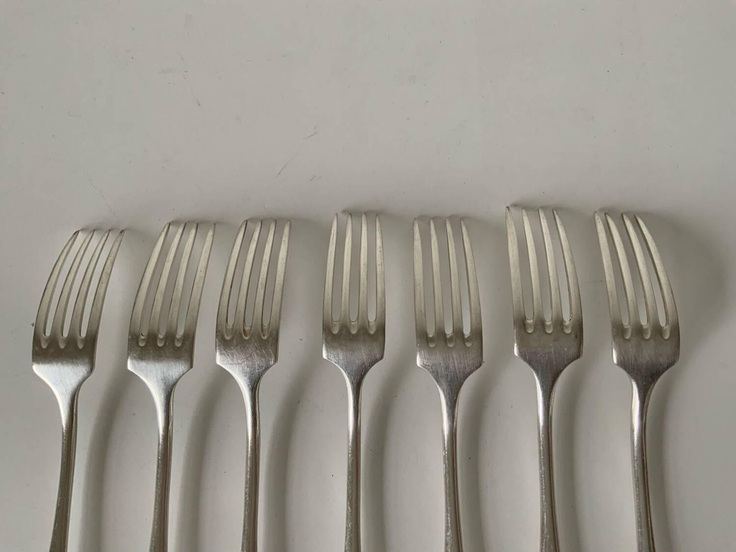 Silver-plated forks