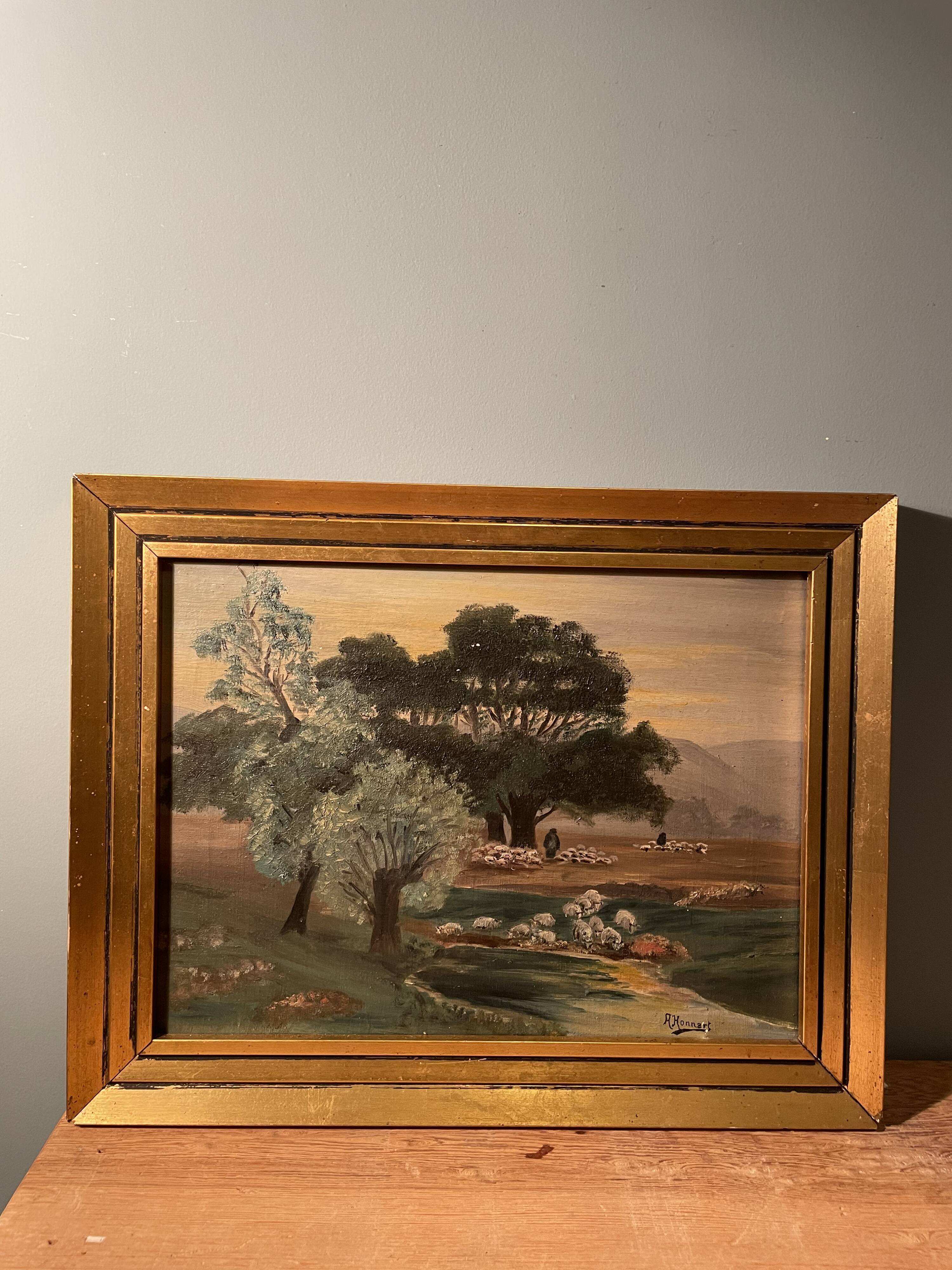 Old painting oil on canvas