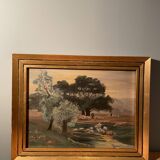 Tableau ancien huile sur toile