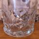 Beautiful cut glass ice bucket of vintage French quality with fixed handles 4502.