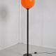 Orange globe floor lamp 1970