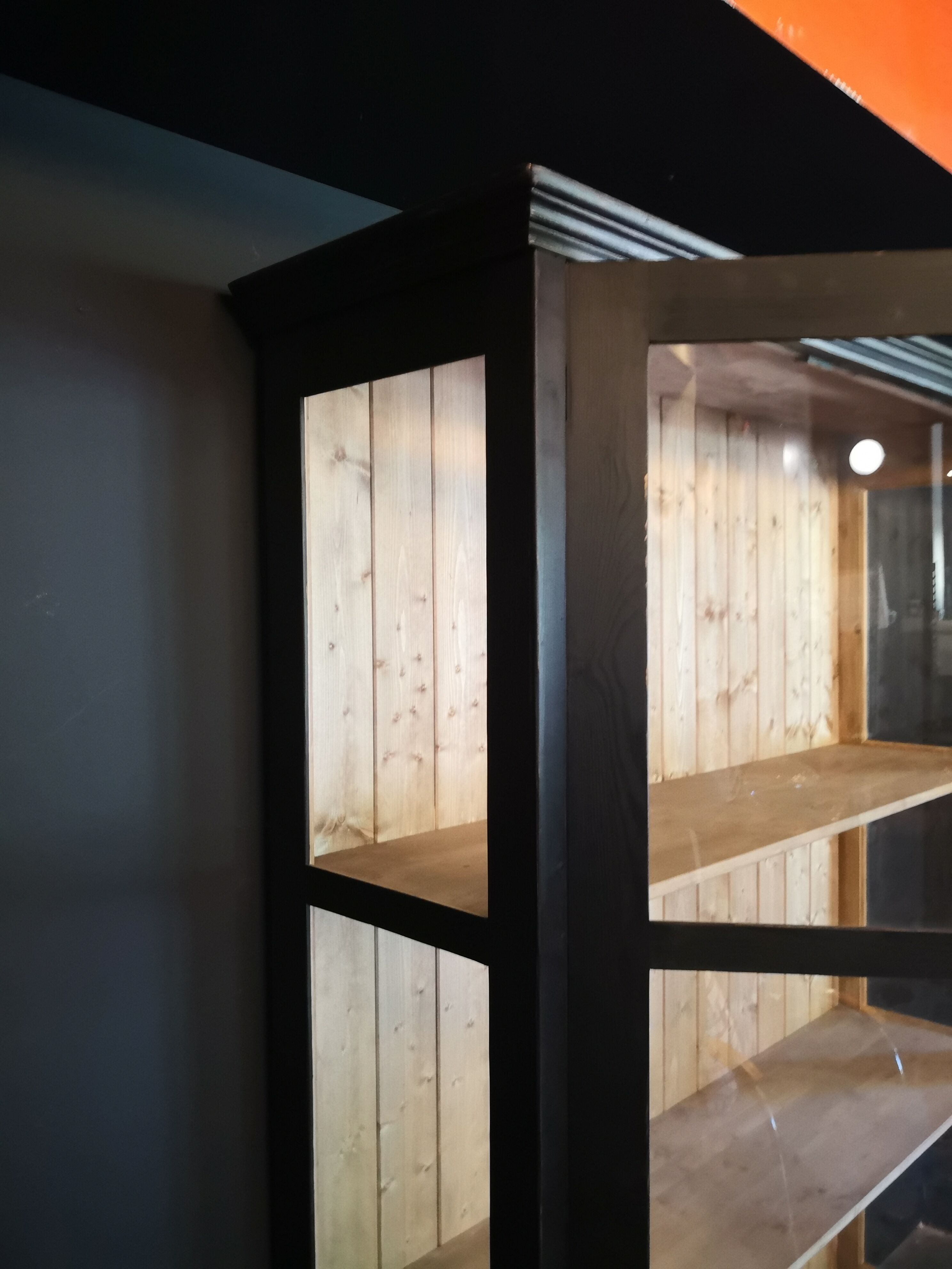 Large glazed Parisian wardrobe, showcase.