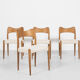 4 dining chairs in oak by Arne Hovmand Olsen for Mogens Kold 1960s