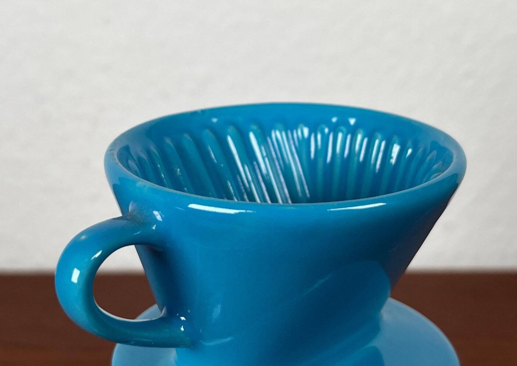 German Mid-Century Modern Space Age Ceramic Puppet-size Coffee Filter and Pot Set from Melitta, 1960s, Set of 2