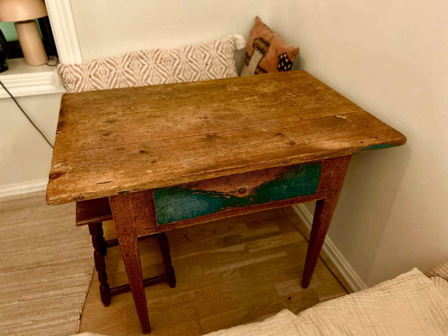 Tableau allmoge suédoise, XIXe siècle, peinture d'origine