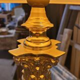 Lampe néoclassique style empire à colonne en laiton