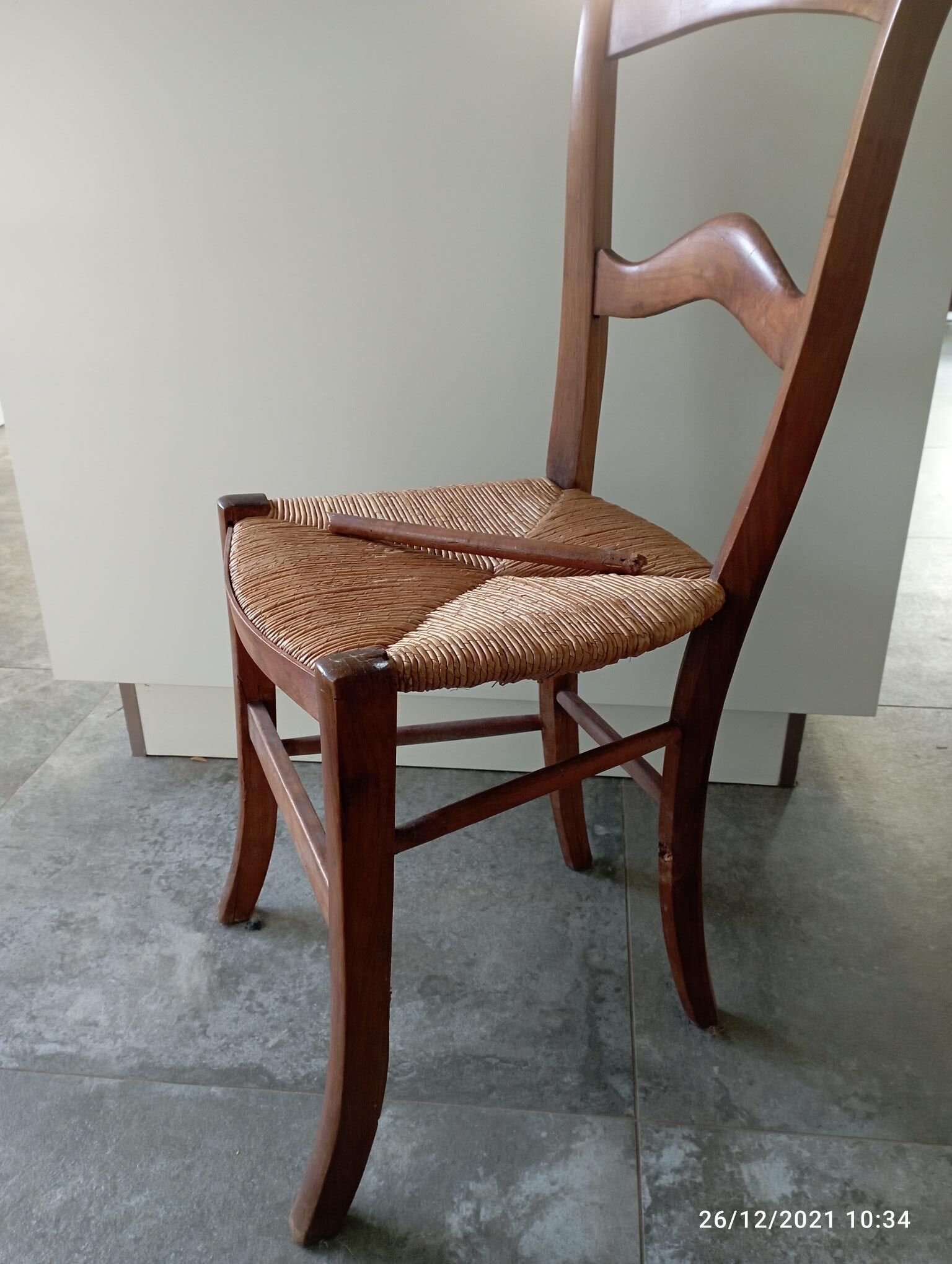 Chaises paillées