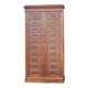 Sumptuous notary's card cabinet in mahogany (circa 1900)