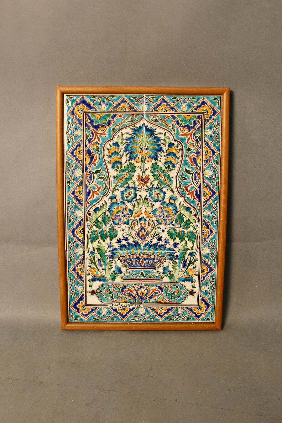 Oriental ceramic tile panel