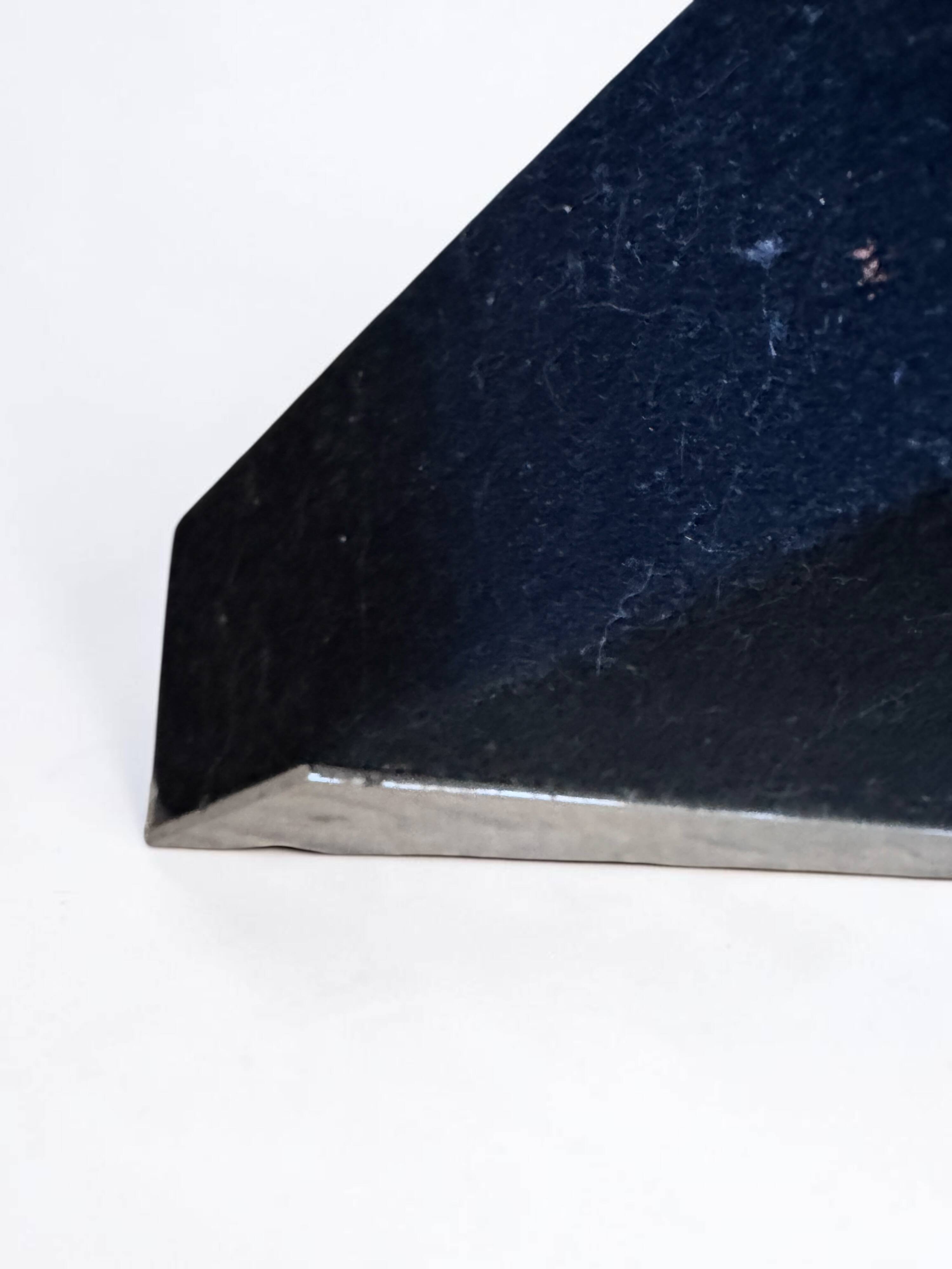 Guido Faleschini's desk for Mariani, black lacquered, 1970s