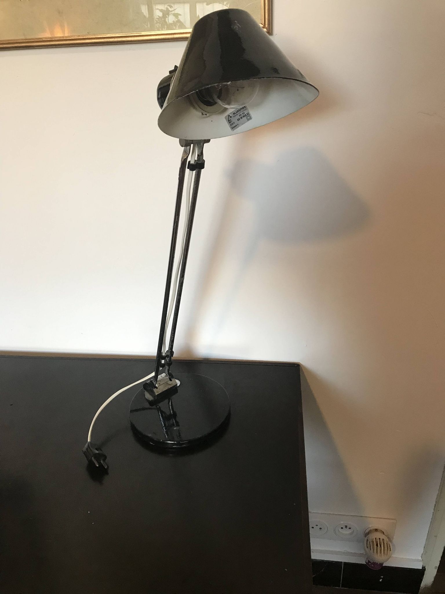 Lampe de bureau vintage Aluminor, années 1970