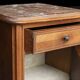 Rare chevêt a.arbey (from the old walnut) from the beginning of the century in walnut.