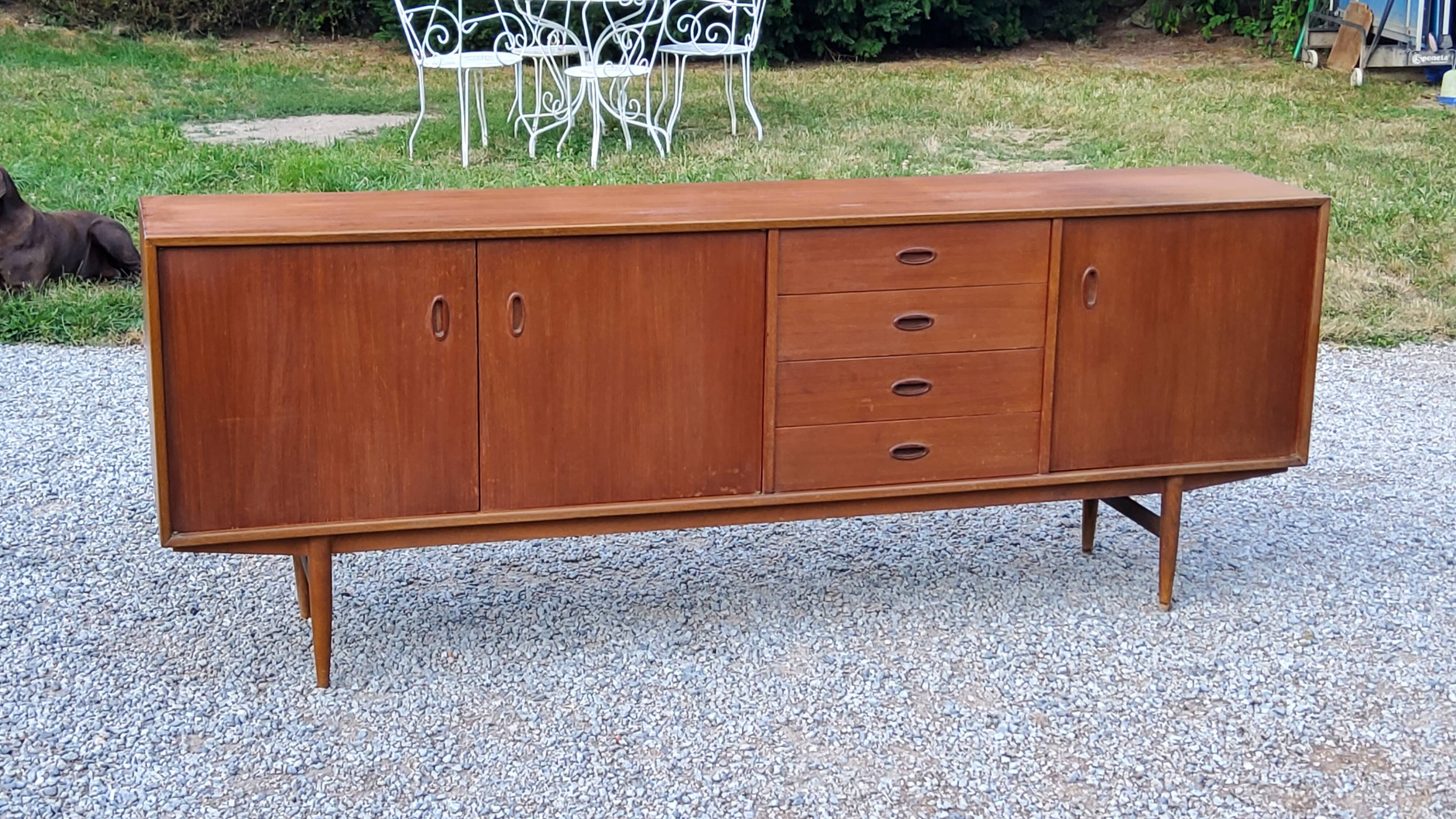 Scandinavian style teak sideboard from the 70s