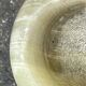 Vintage brown green onyx round candle holder 1070 tealight holder