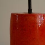 Red ceramic lamp