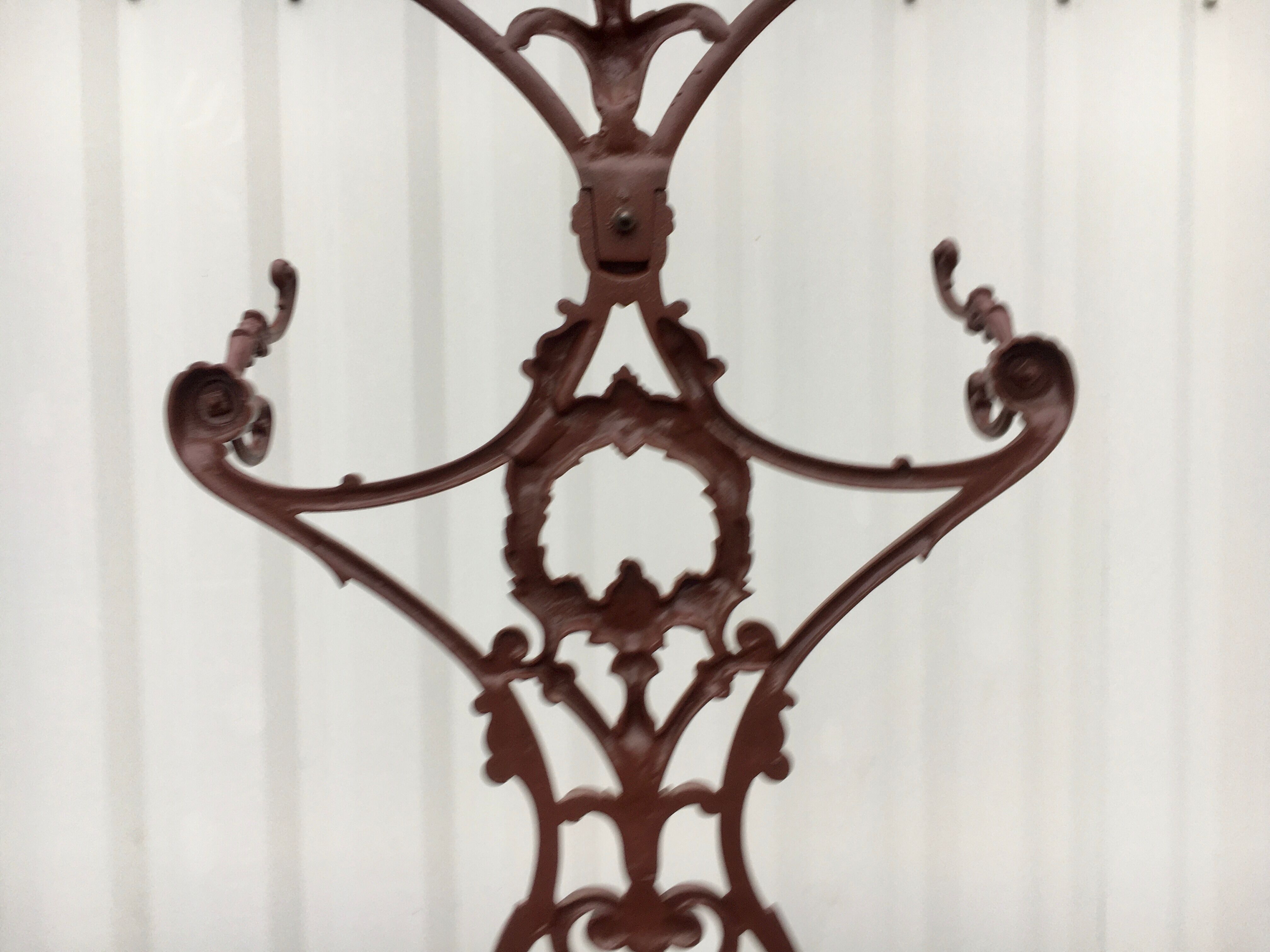 Alfred Corneau Brothers Charleville's coat holder in 19th century cast iron