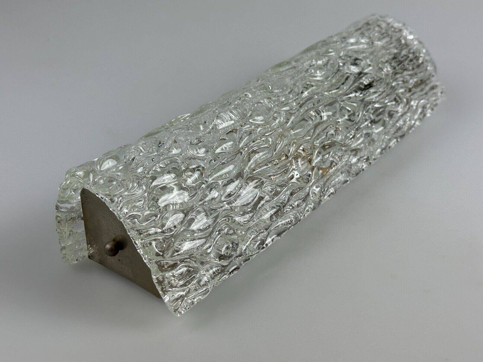 60s 70s wall lamp mirror light Germany Ice Glass Space Age Design